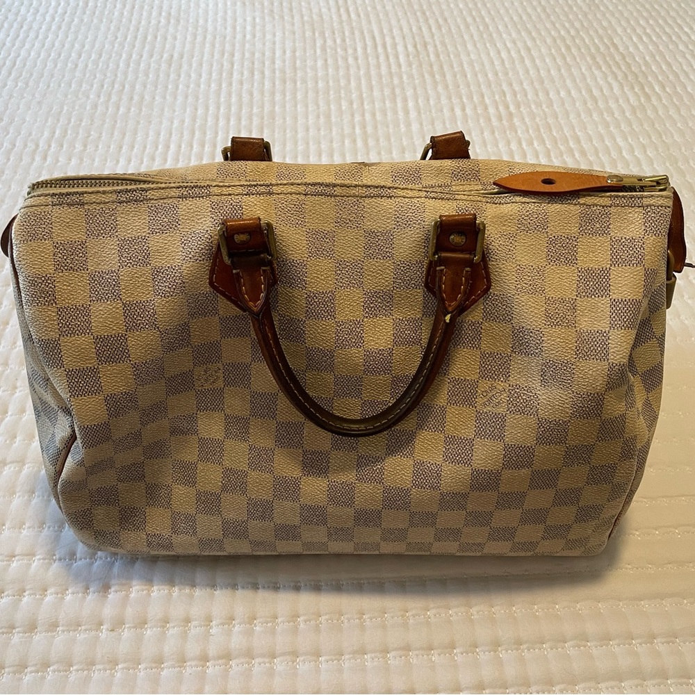 Louis Vuitton Speedy 35 Damier Azur Bag